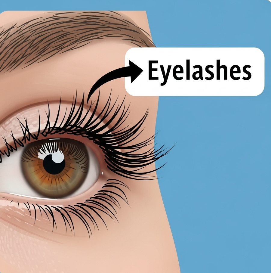 eyelashes